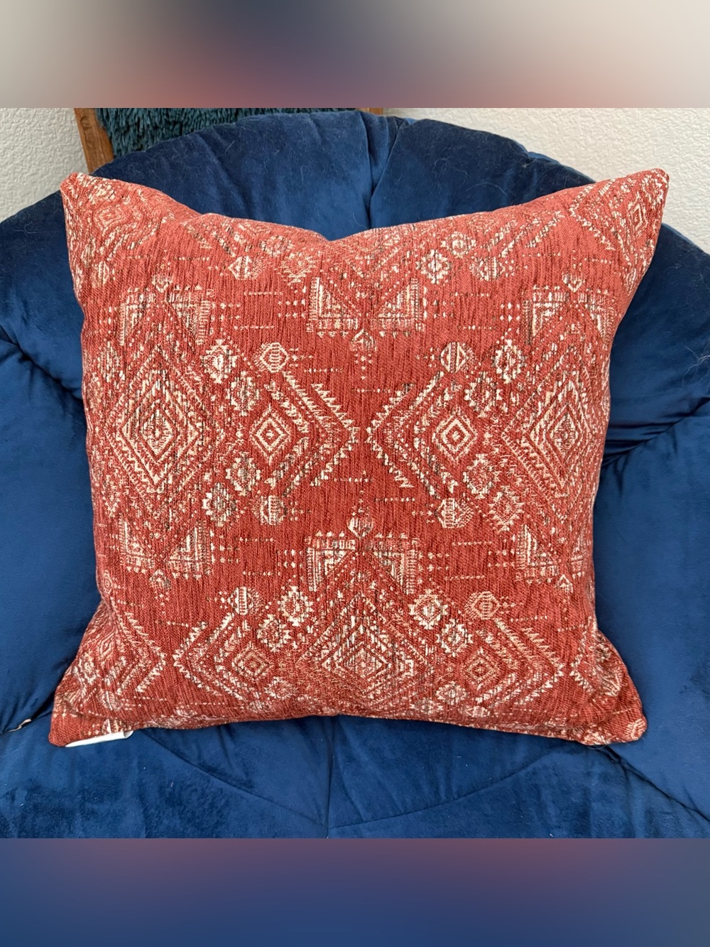P/Kaufmann Home Southwestern Boho Square Pillow 100% Duck Feathers 20x20”